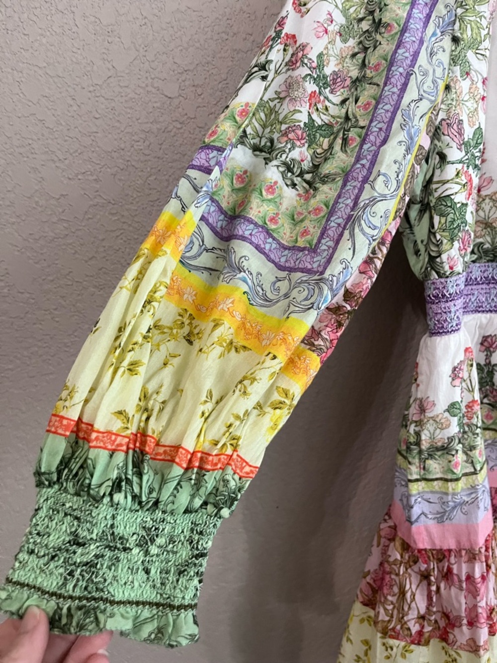Alice + Olivia Lavinia Tiered Floral Print Mini Dress - Picture 9 of 16